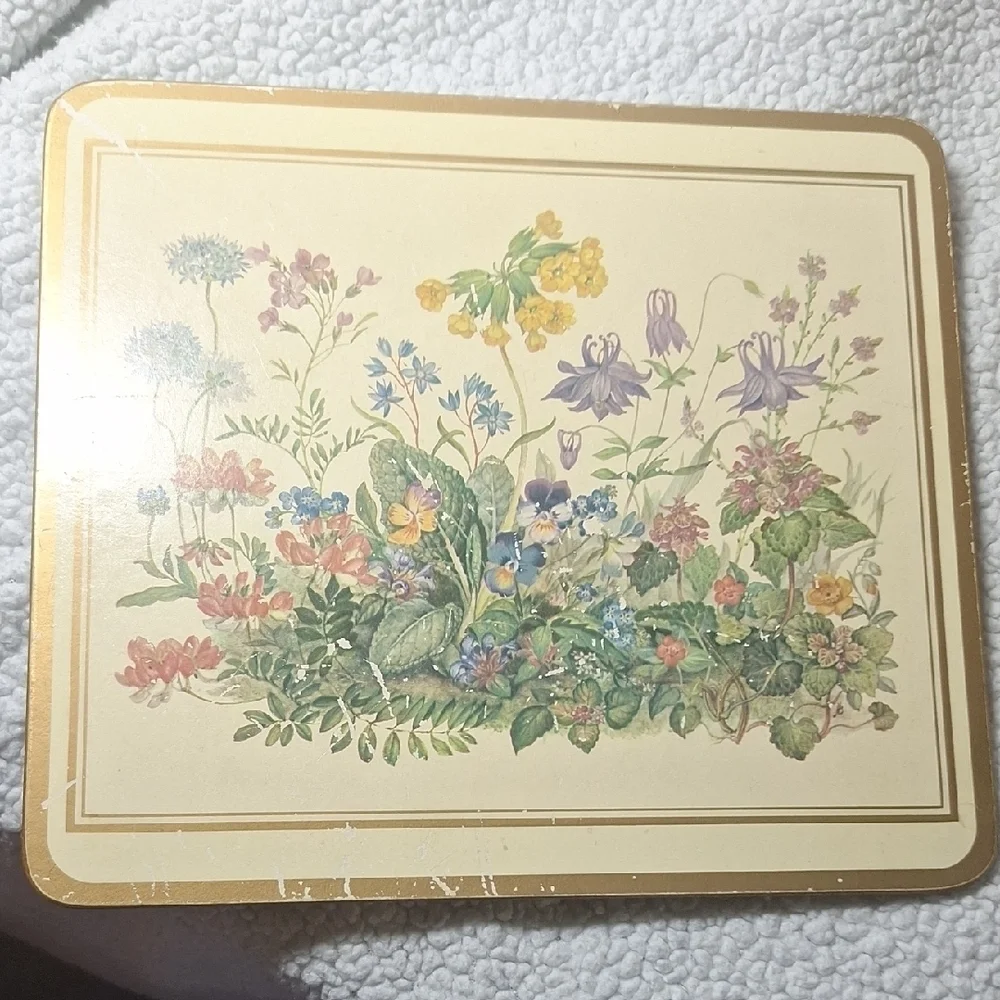 Floral Botanical Print Coasters
